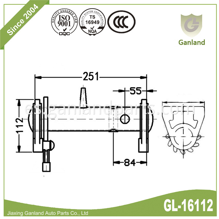 Raw Finish Ratchet Buckle GL-16112